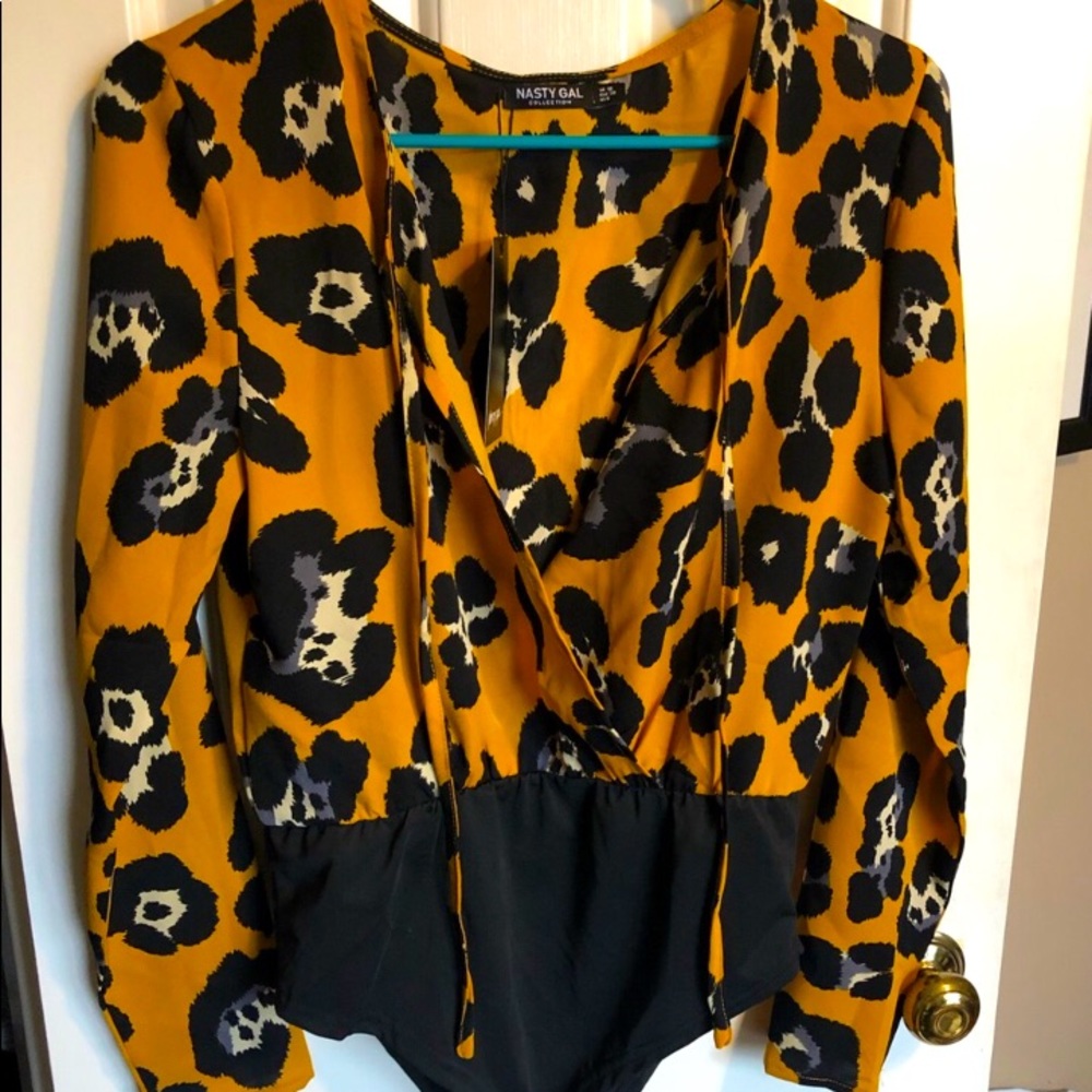 NWT Nasty Gal Leopard Bodysuit